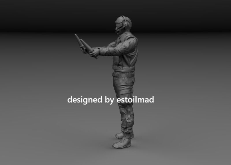 AIRCRAFT CARRIER DECK CREW v5 3D print model_1