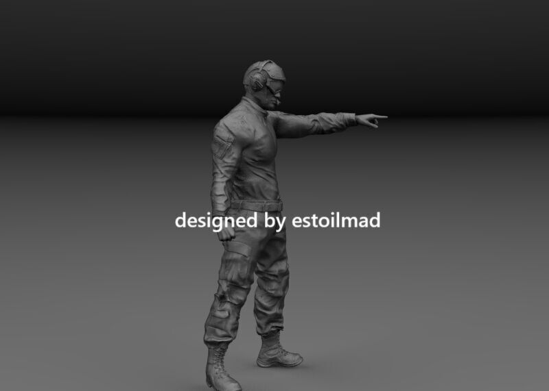 AIRCRAFT CARRIER DECK CREW v3 3D print model_2