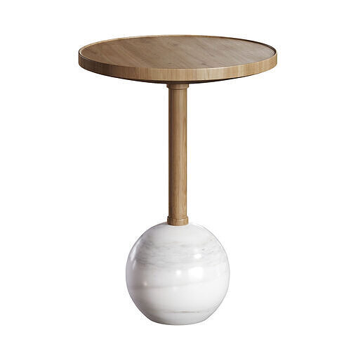 Monterrey Side Table Low-poly 3D model