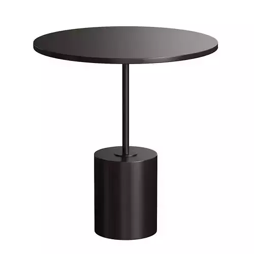 Round garden side table