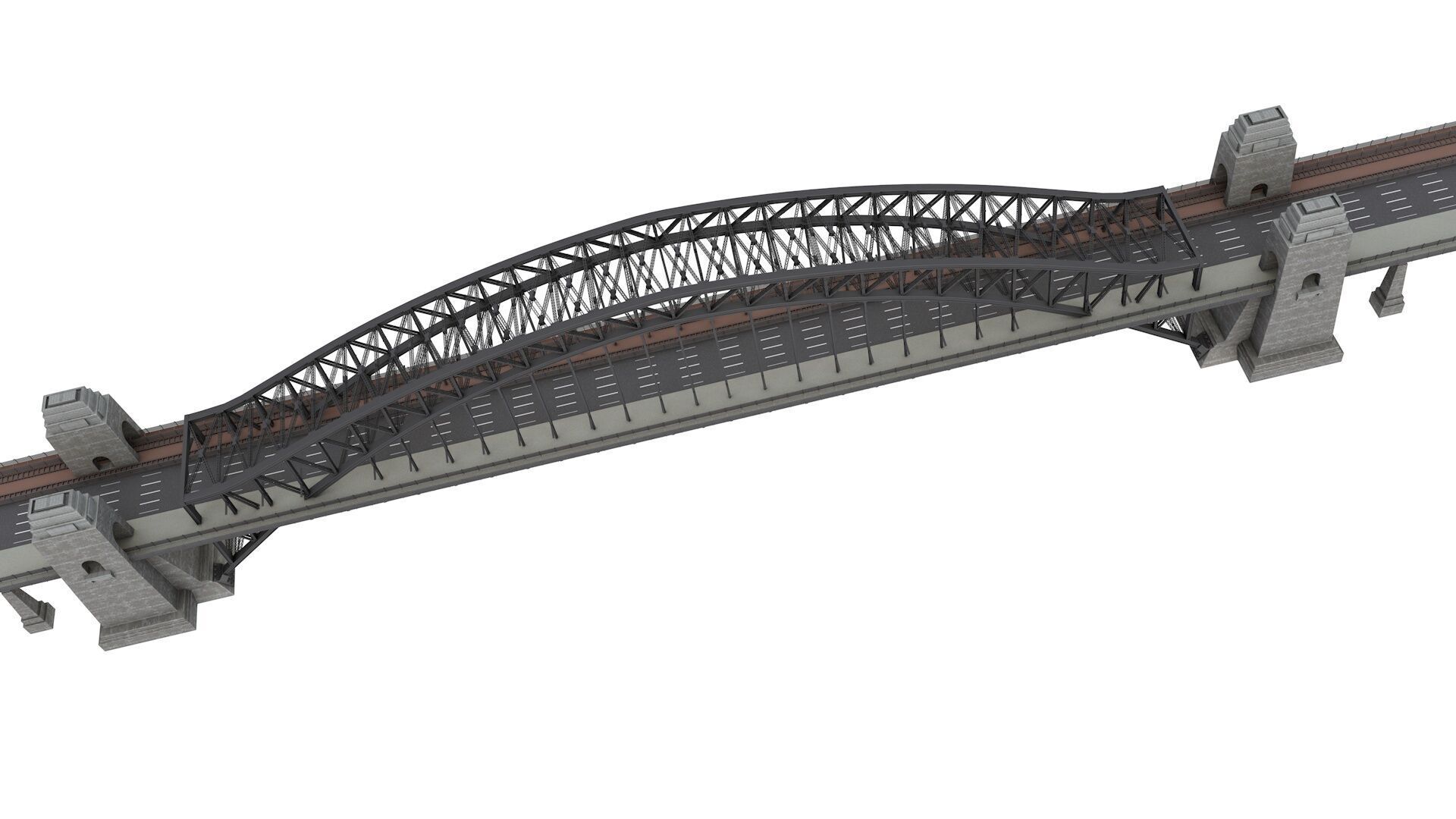 Sydney Harbour Bridge  3D model_3