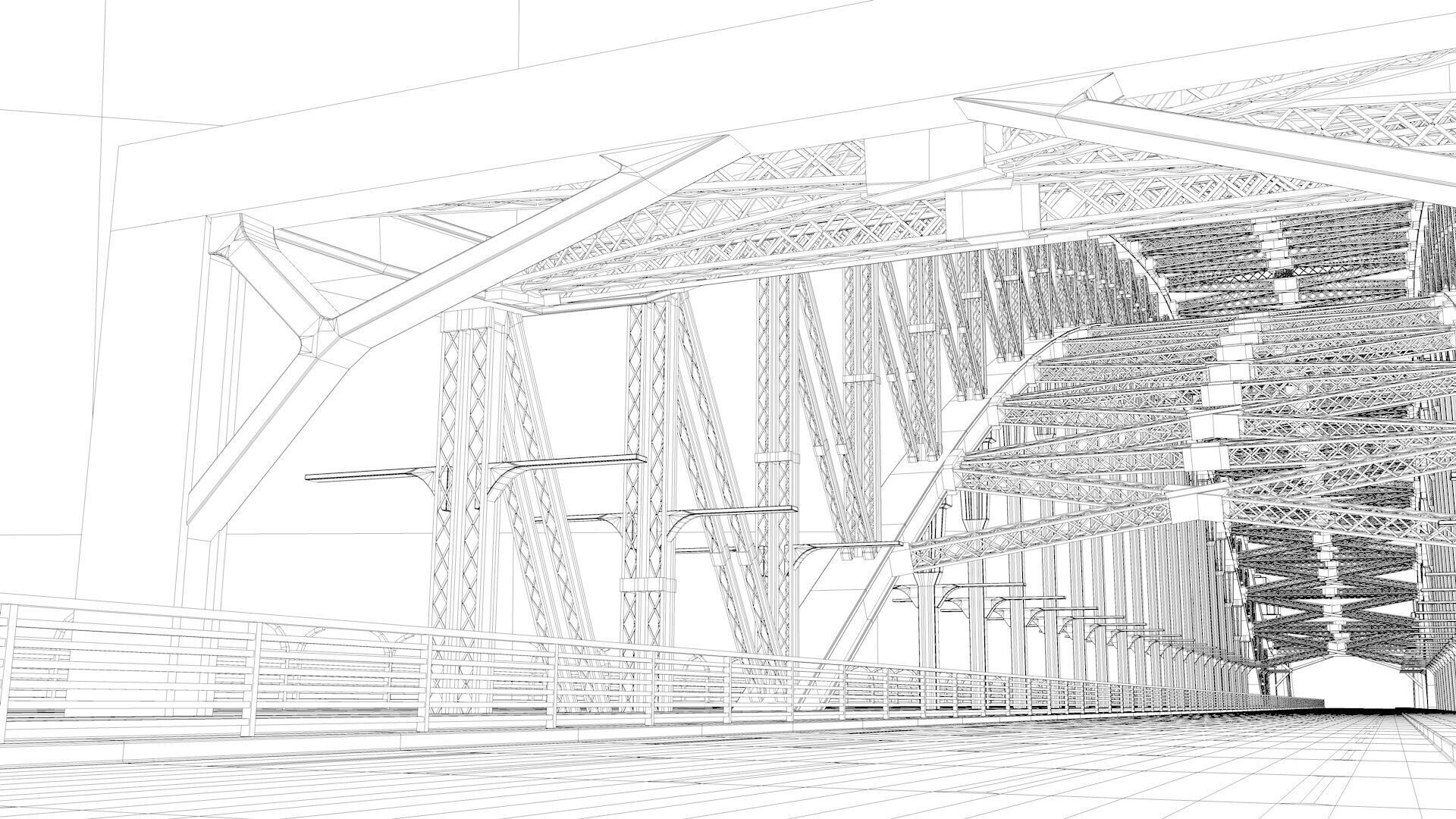 Sydney Harbour Bridge  3D model_6