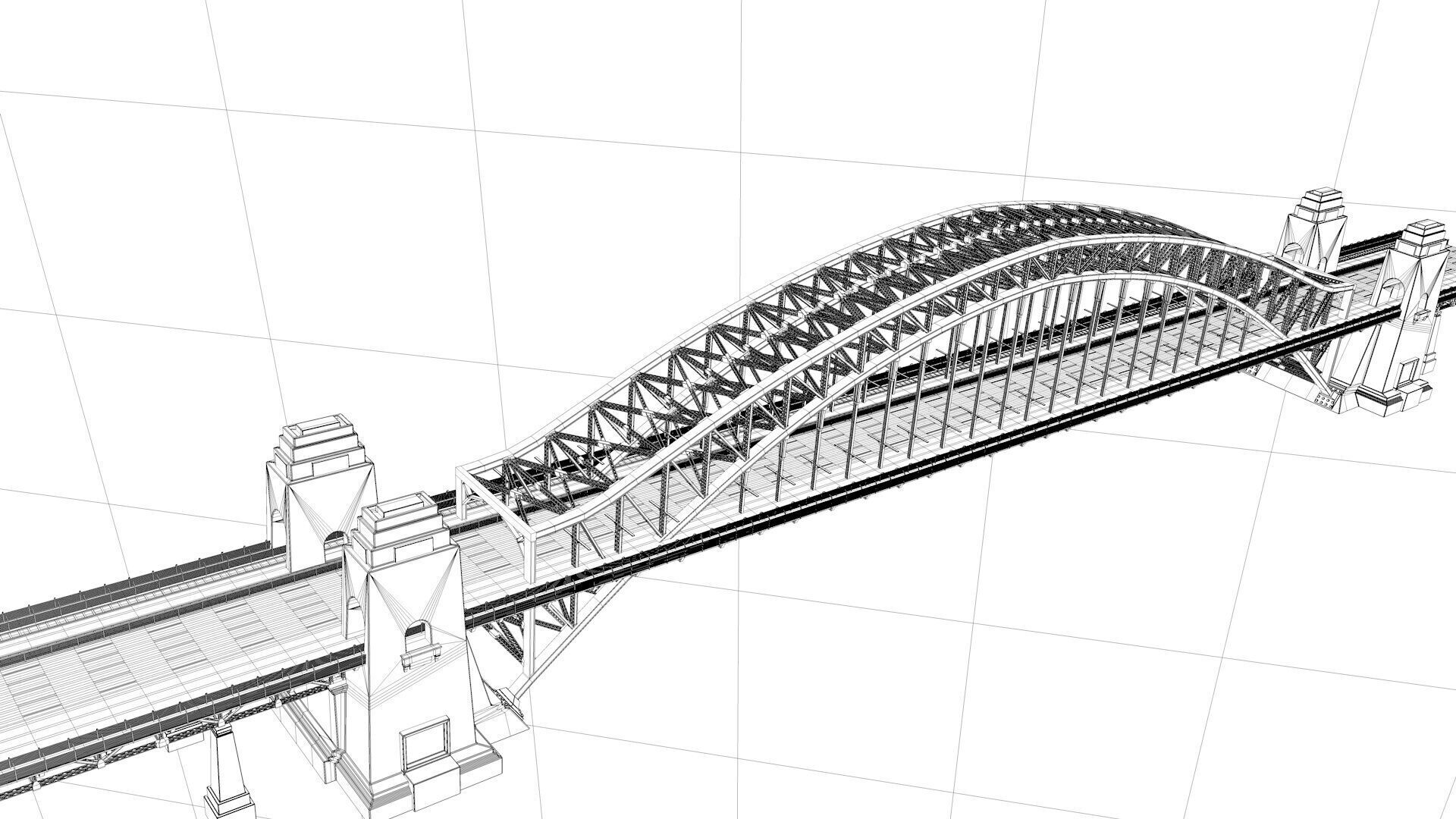 Sydney Harbour Bridge  3D model_5