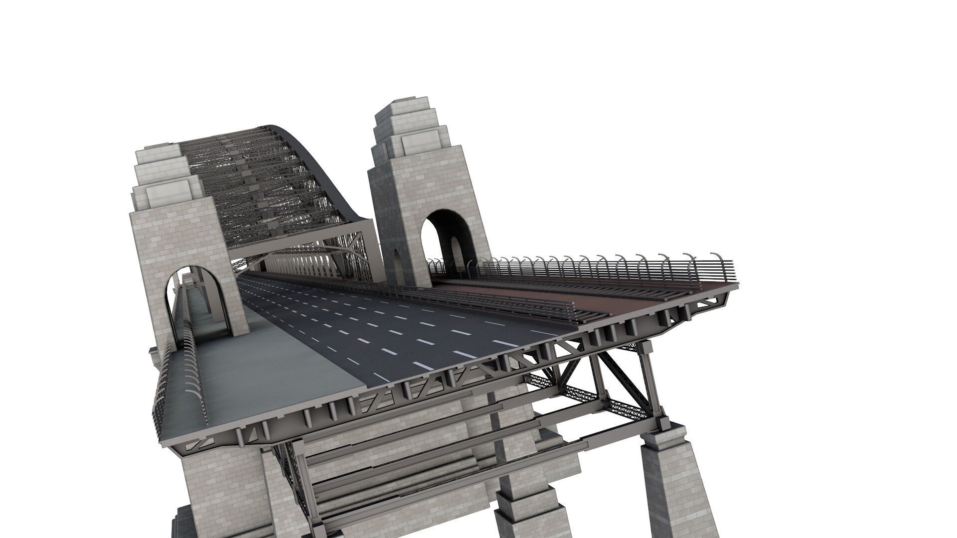 Sydney Harbour Bridge  3D model_4