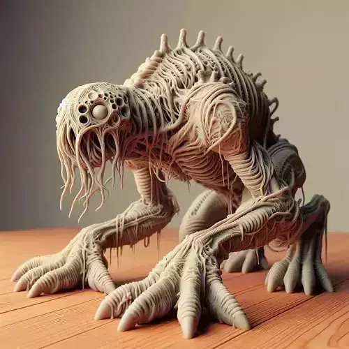 Swamp Leech Beast Crawling Monster