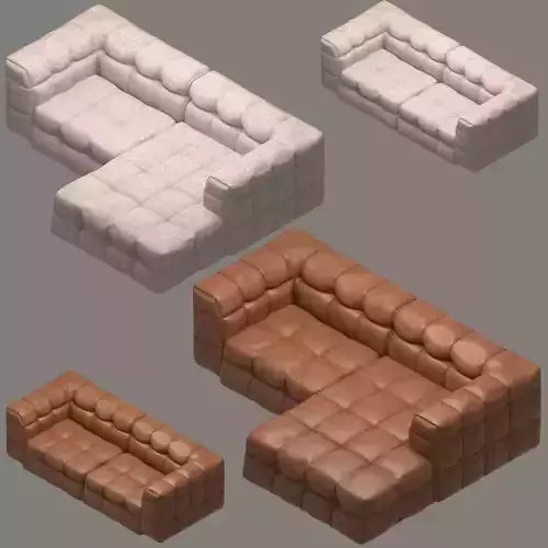 Upholstered loveseat 