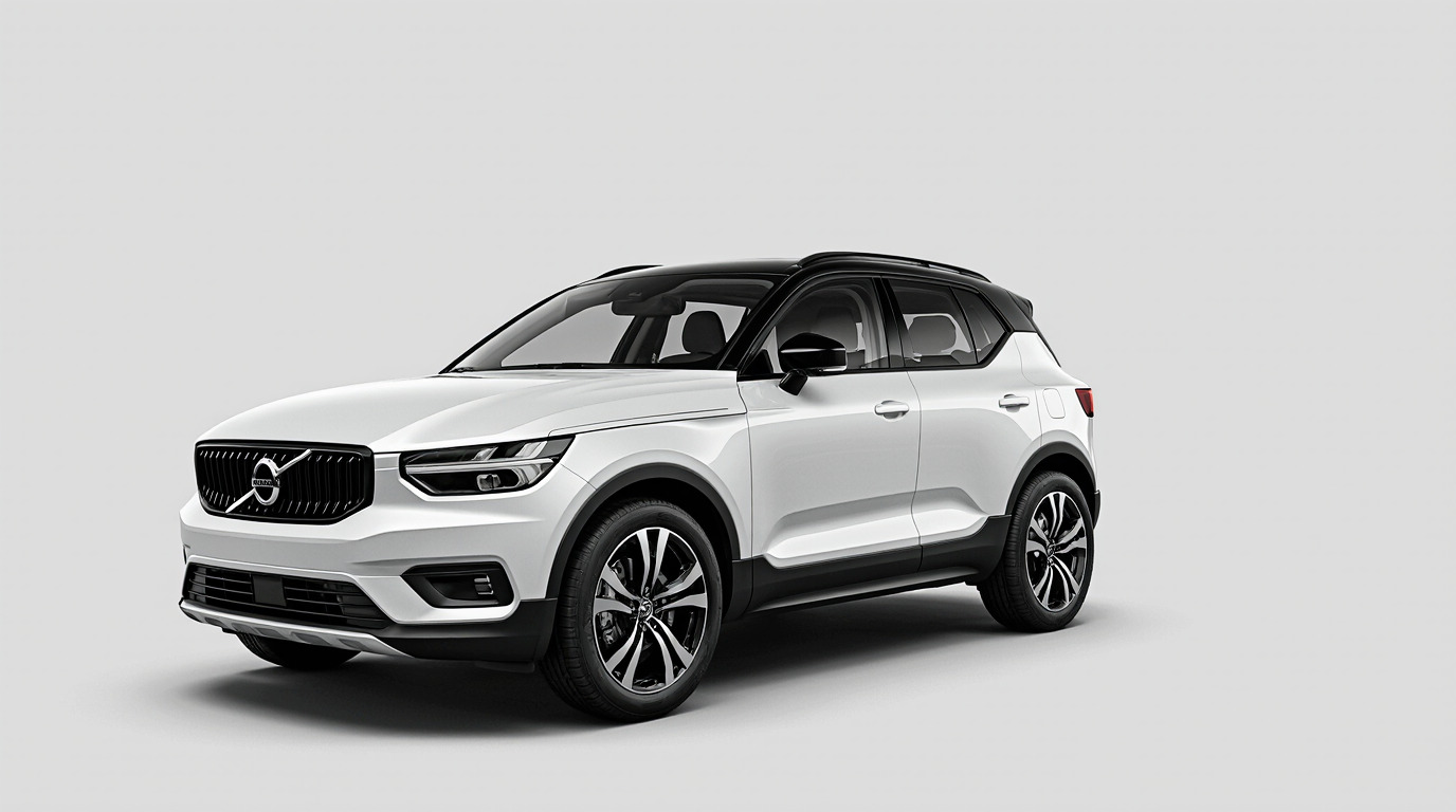 White Volvo XC40 3d Model Low-poly 3D model_4
