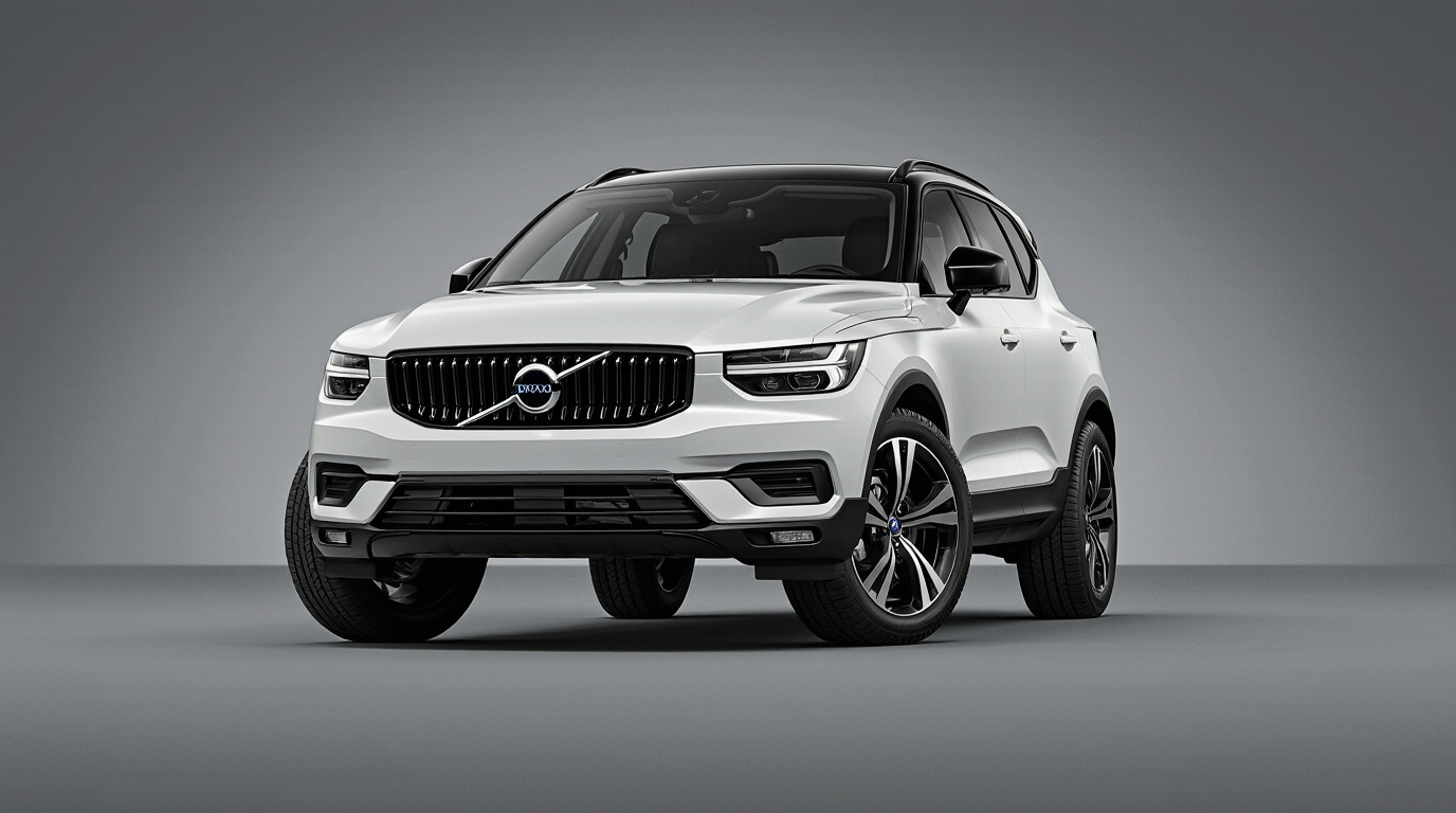 White Volvo XC40 3d Model Low-poly 3D model_3
