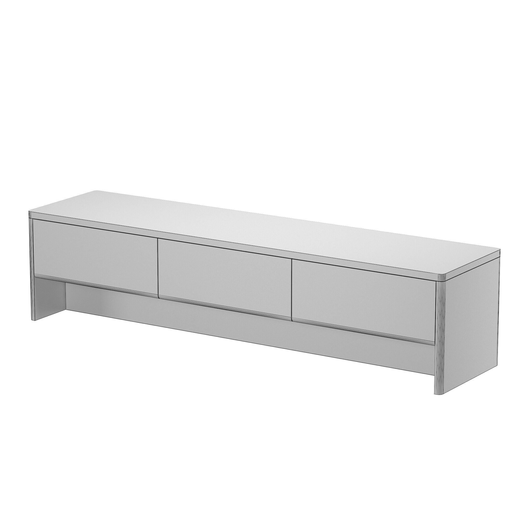 Low Sideboard with Drawers 192PIA192DL 3D model_4