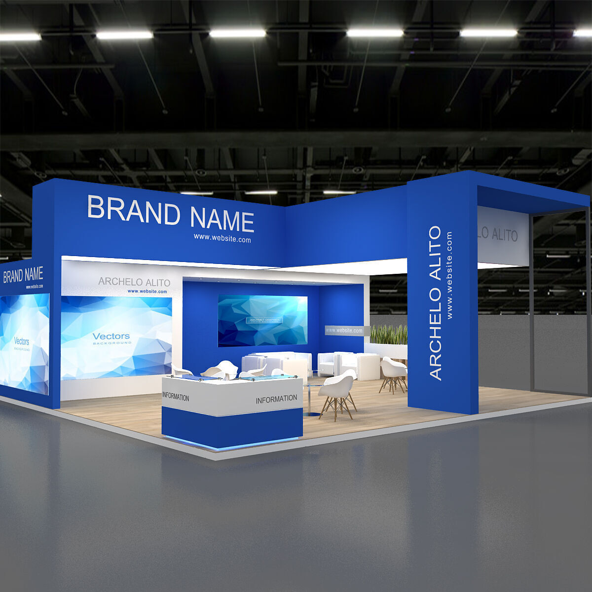 3D Exhibition 3D model_7