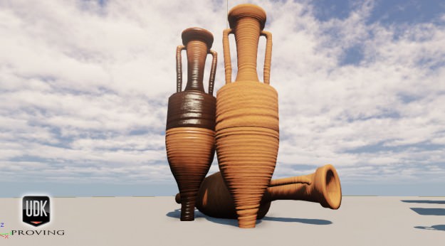 Amphora rar Low-poly 3D model_4