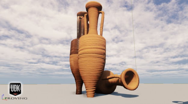Amphora rar Low-poly 3D model_5