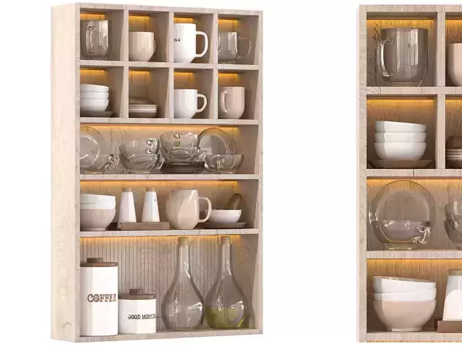 Wall Mounted Mug Shelf