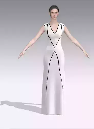 dress  strap detail black and white 