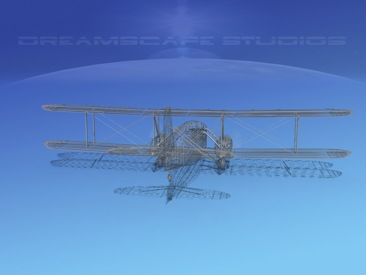 Curtiss Condor Bare Metal 3D model_13