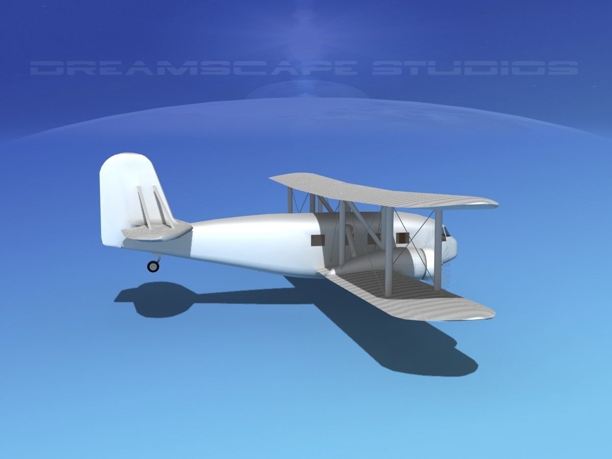 Curtiss Condor Bare Metal 3D model_4