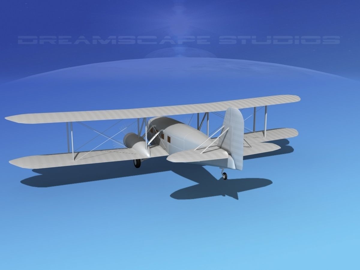 Curtiss Condor Bare Metal 3D model_7