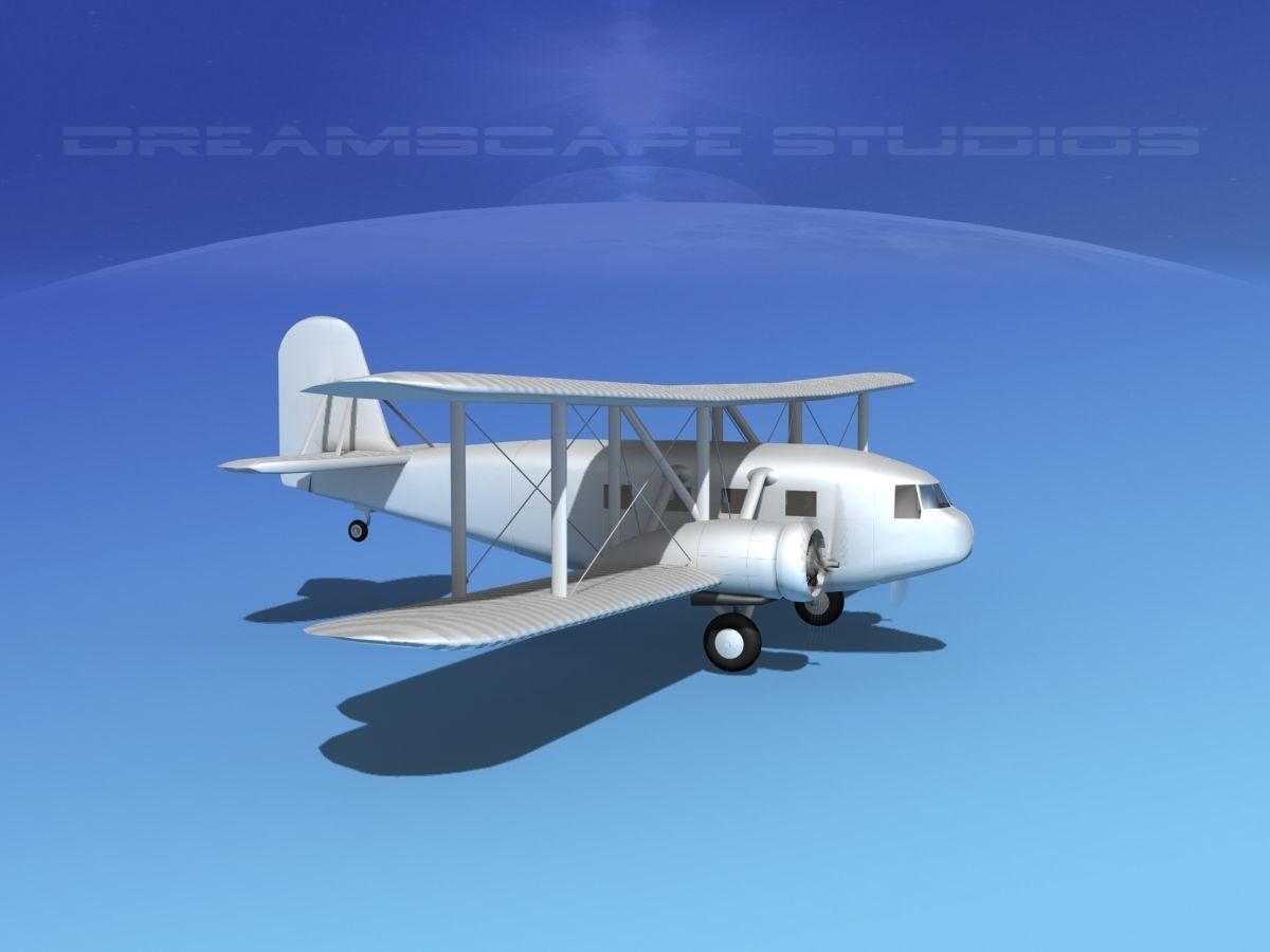 Curtiss Condor Bare Metal 3D model_3