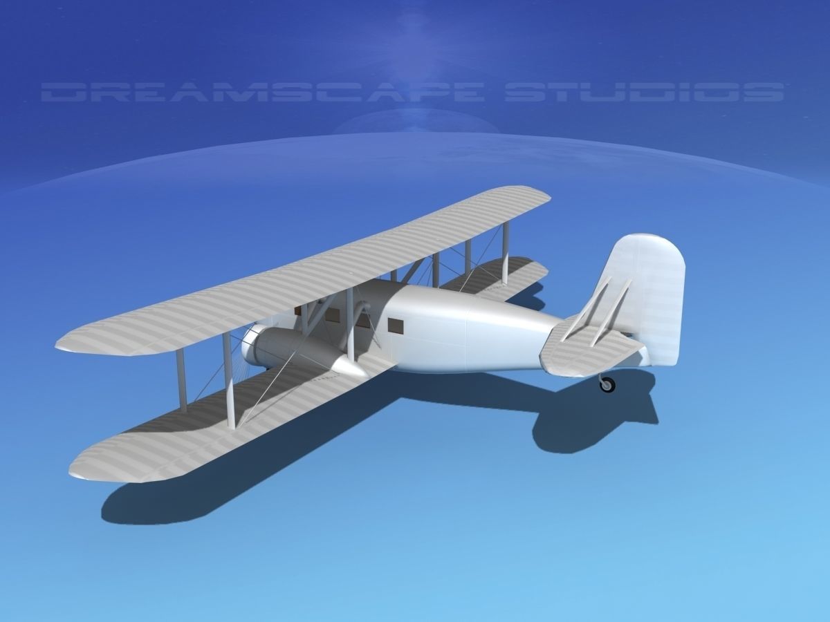 Curtiss Condor Bare Metal 3D model_8