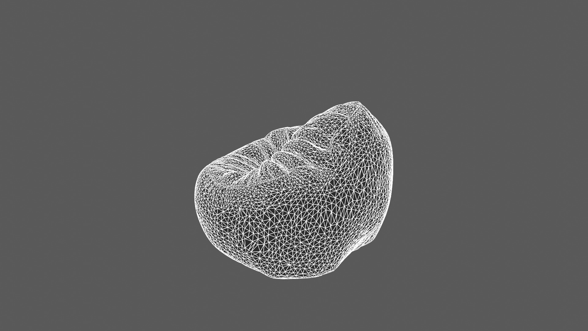 Modern Olive Green Bean Bag Chair 3D Model 3D model_8