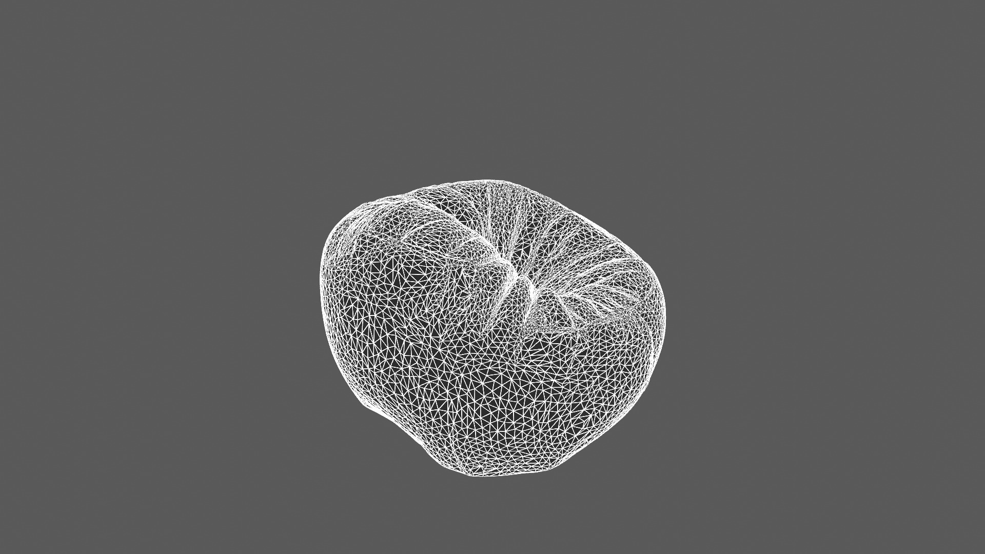 Modern Olive Green Bean Bag Chair 3D Model 3D model_9