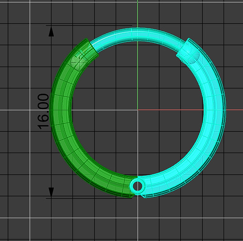 earring models 3D print model_3