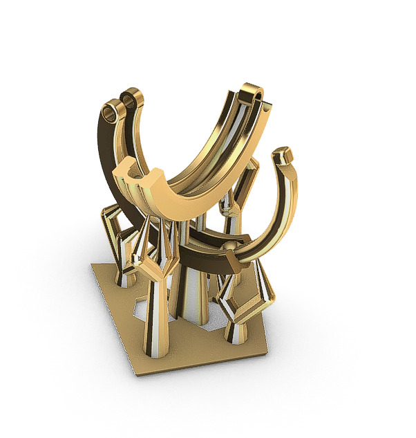 earring models 3D print model_5