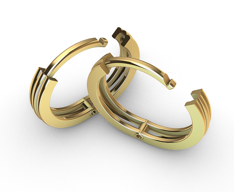 earring models 3D print model_1