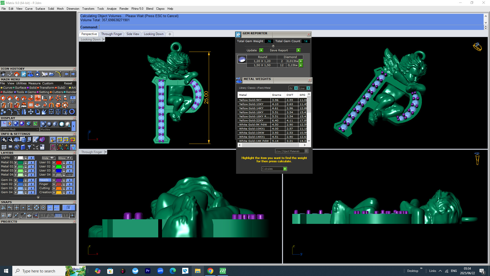 A To Z Coplete alphabic pandant stl file 3D print model_14