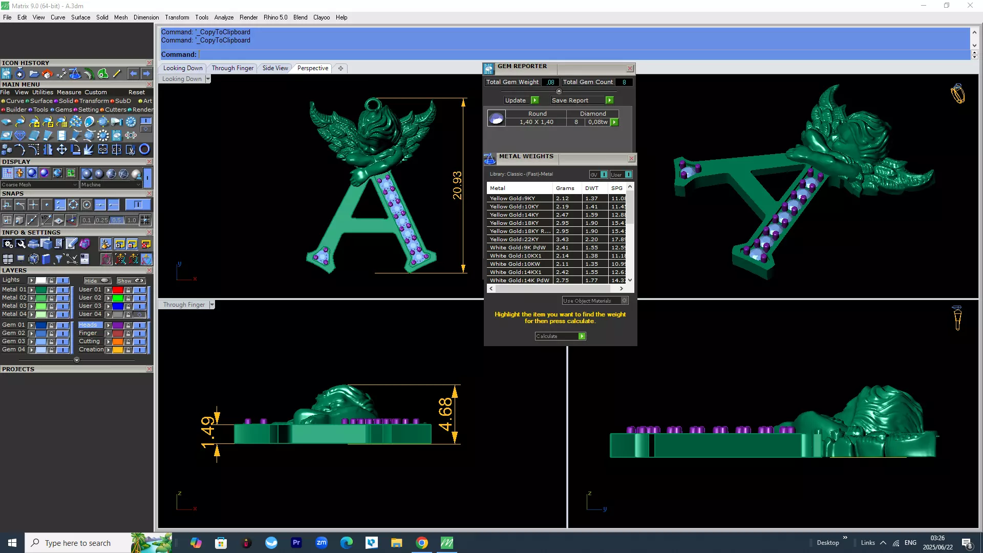 A To Z Coplete alphabic pandant stl file 3D print model_0