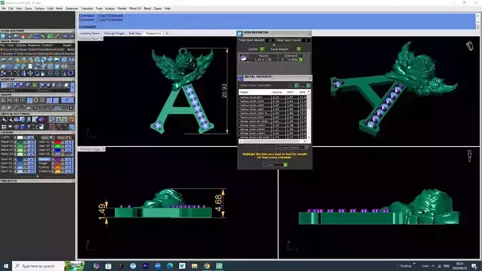 A To Z Coplete alphabic pandant stl file