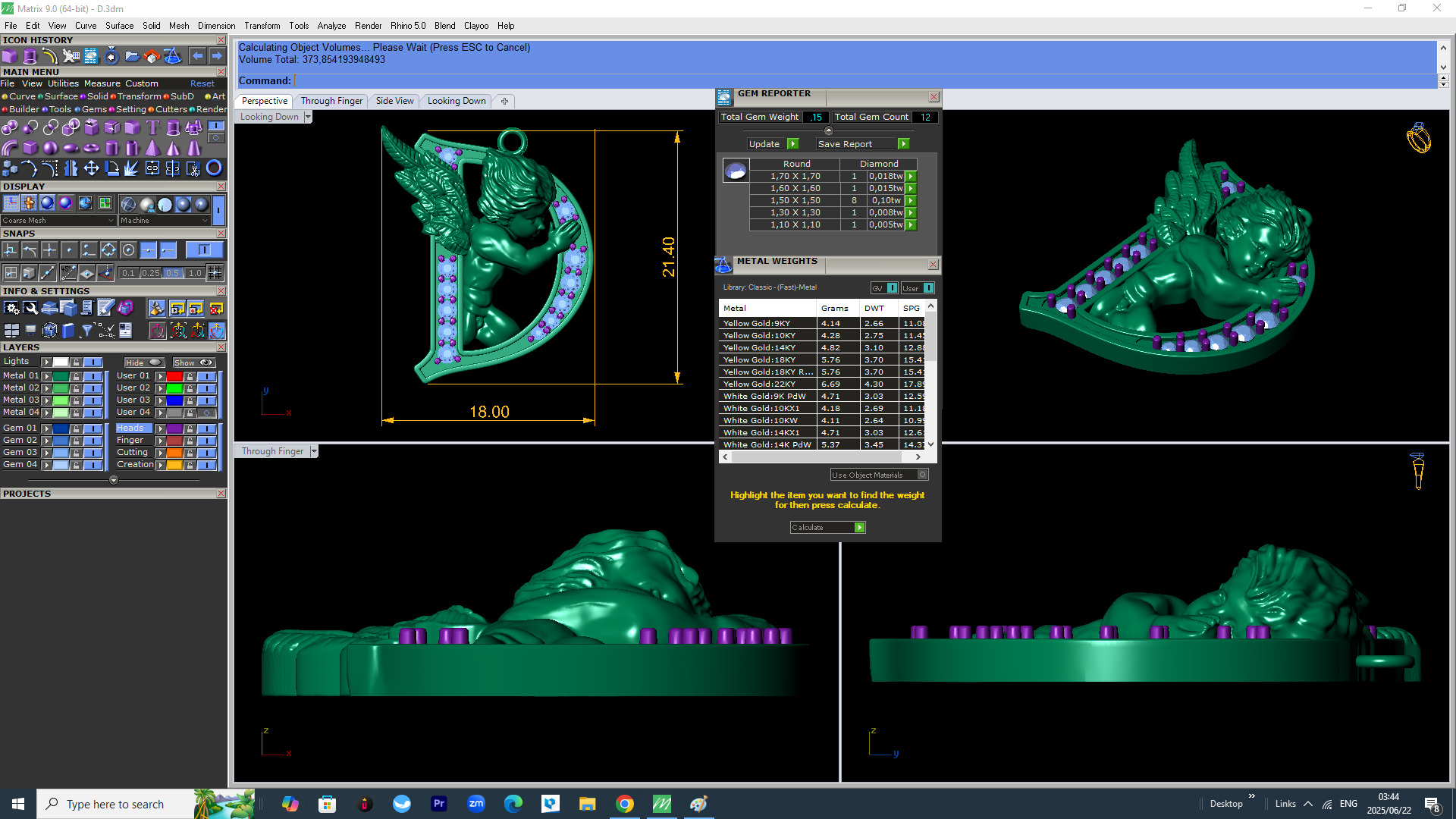 A To Z Coplete alphabic pandant stl file 3D print model_3