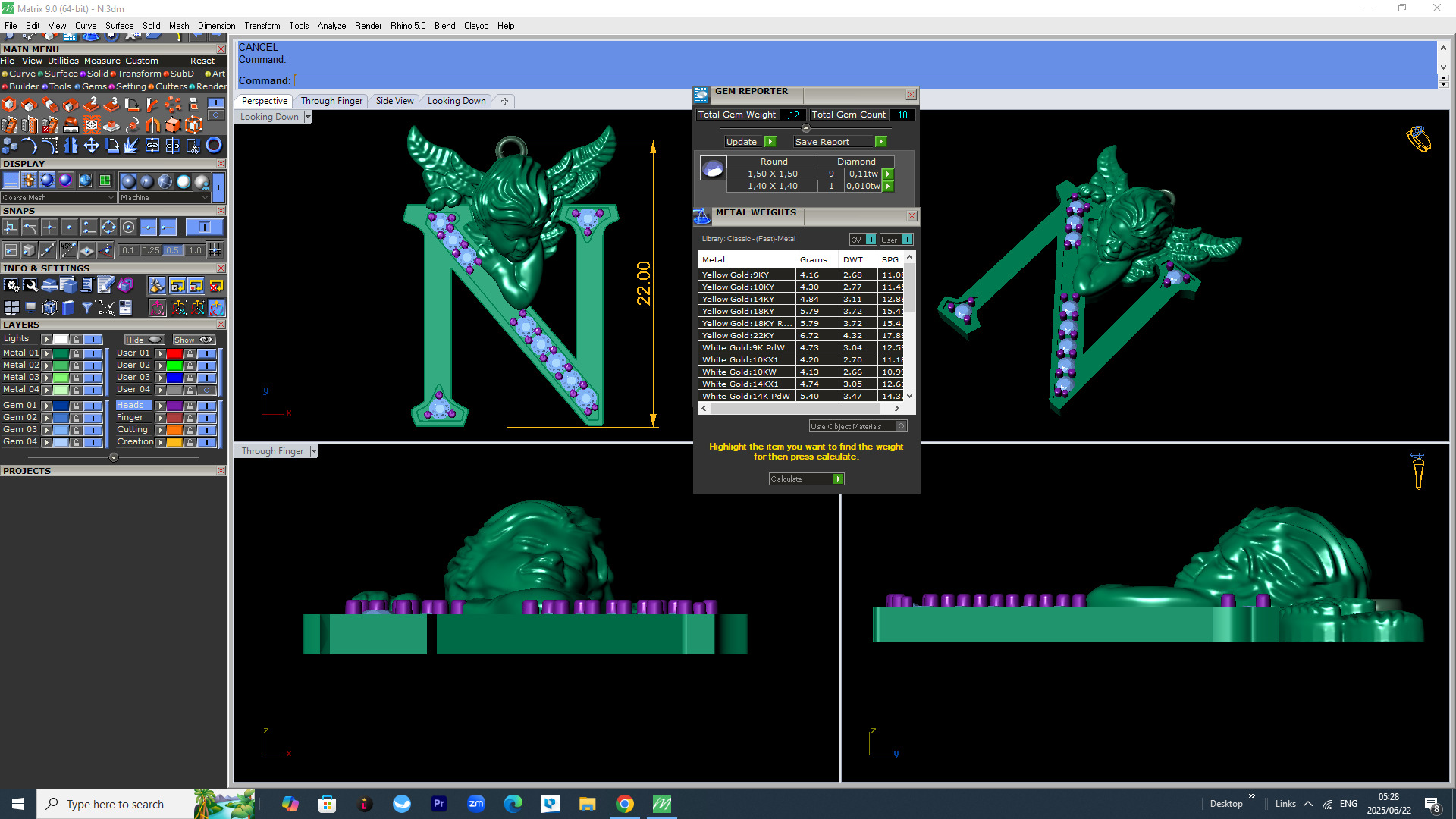 A To Z Coplete alphabic pandant stl file 3D print model_12