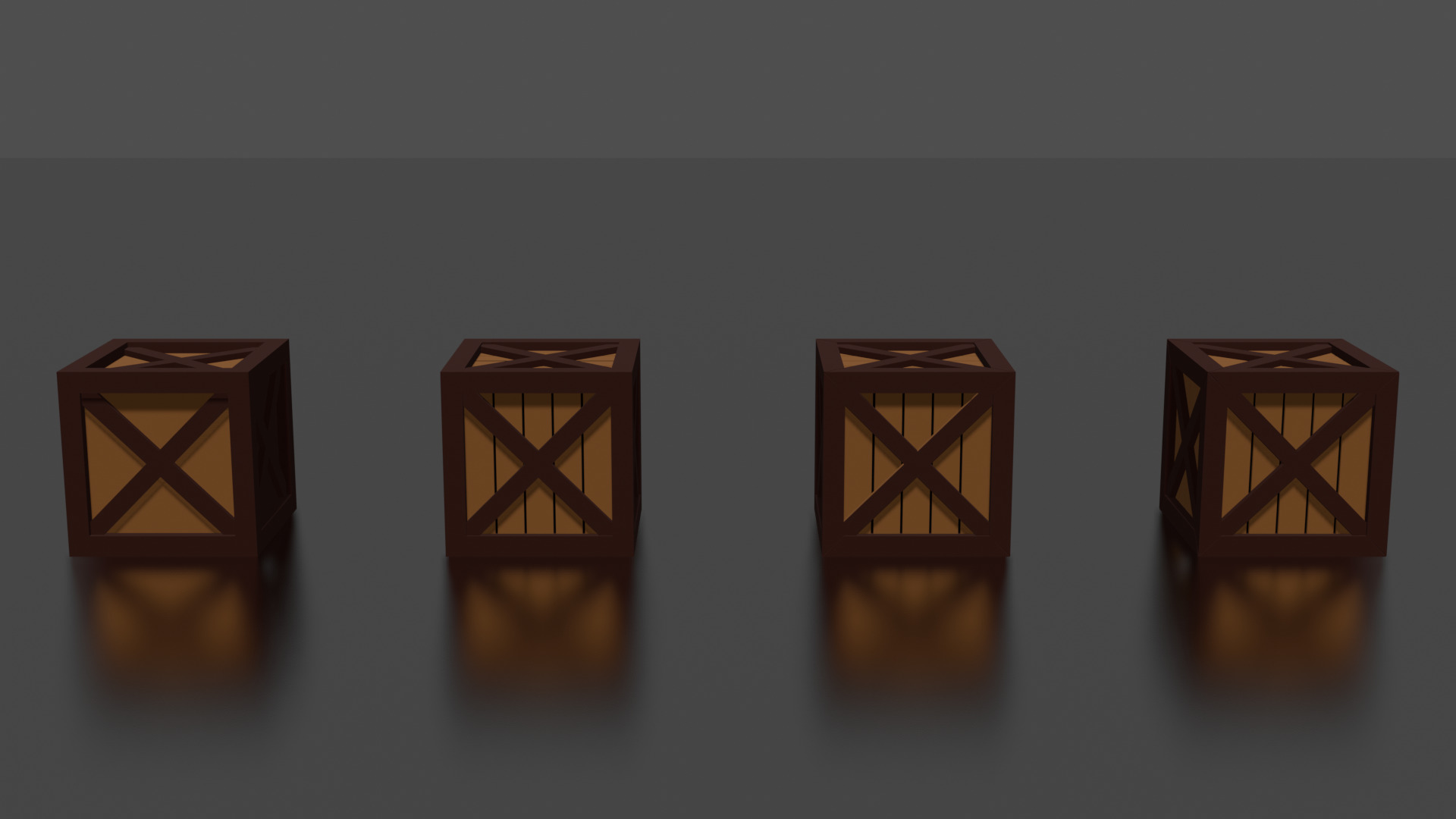 Wooden Boxes Pack Crate Low-Poly Free low-poly 3D model_8