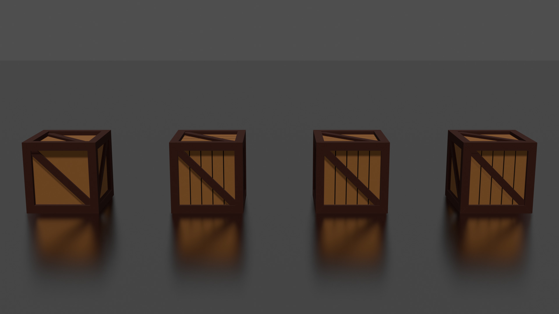 Wooden Boxes Pack Crate Low-Poly Free low-poly 3D model_5
