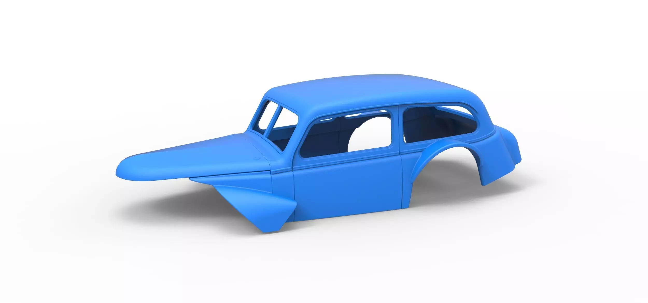 Shell of Vintage Asphalt Modified stock car V5 Scale 1 to 25 3D print model_0