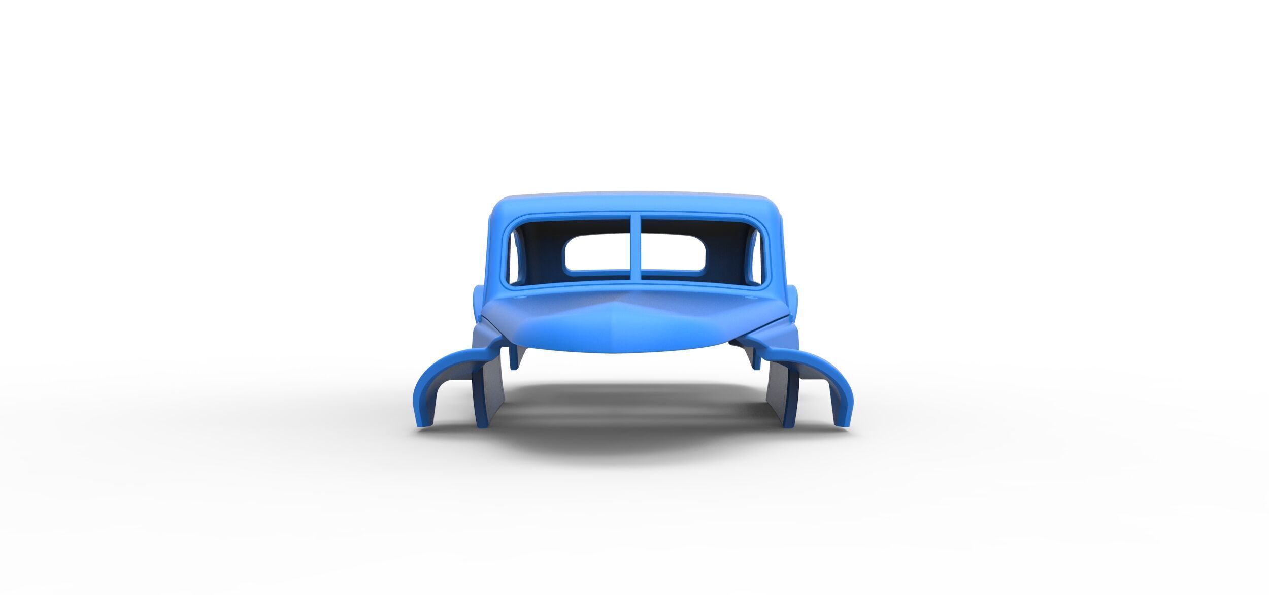 Shell of Vintage Asphalt Modified stock car V5 Scale 1 to 25 3D print model_4