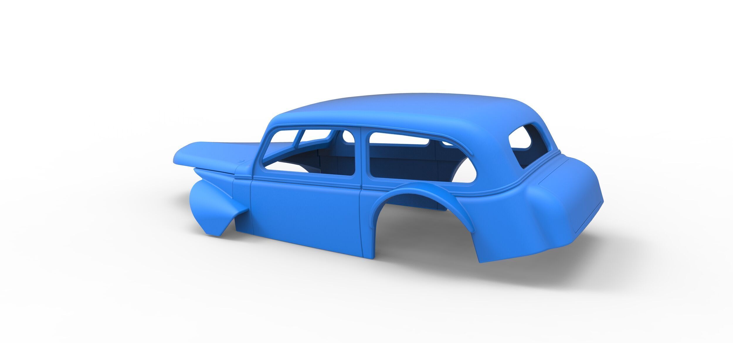 Shell of Vintage Asphalt Modified stock car V5 Scale 1 to 25 3D print model_9