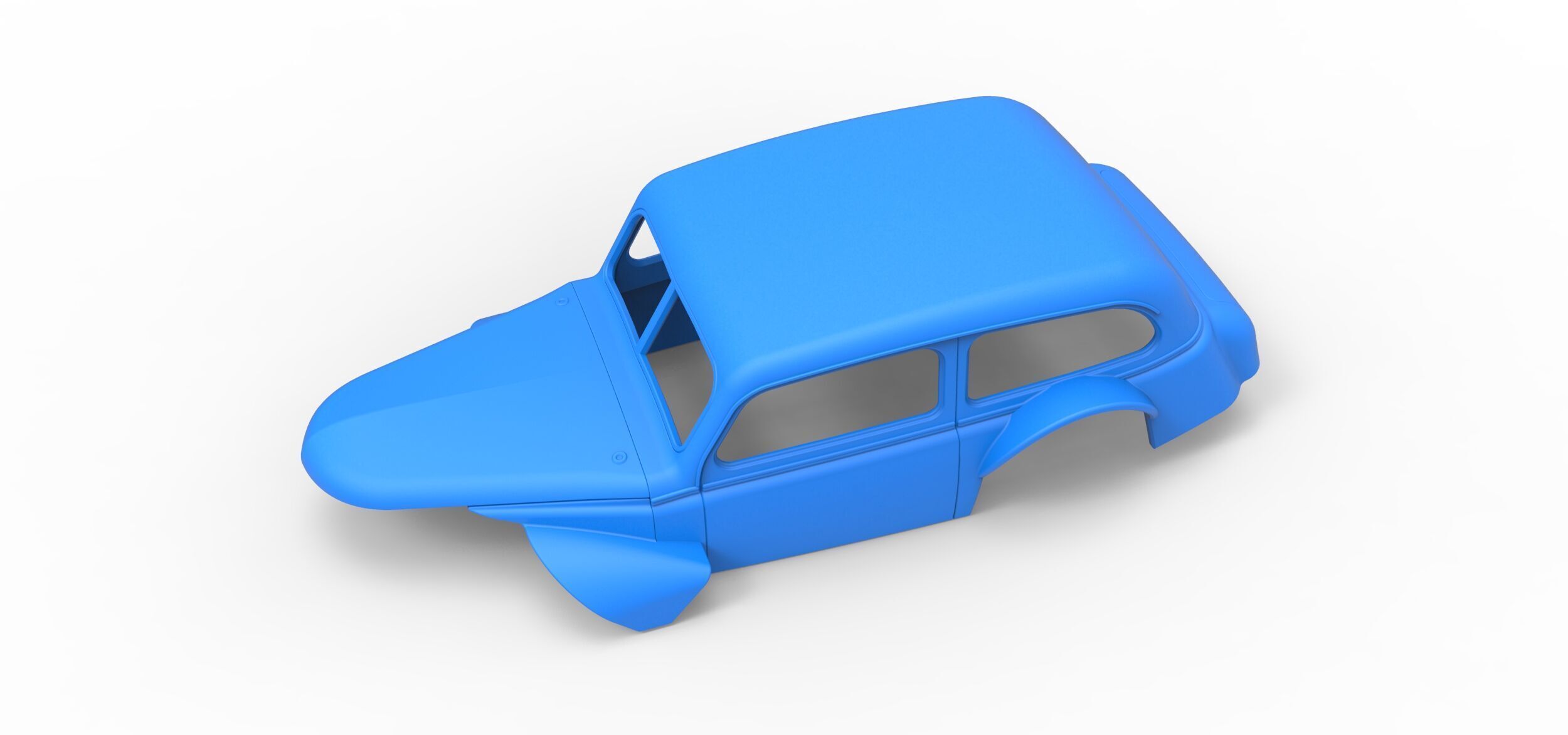 Shell of Vintage Asphalt Modified stock car V5 Scale 1 to 25 3D print model_1