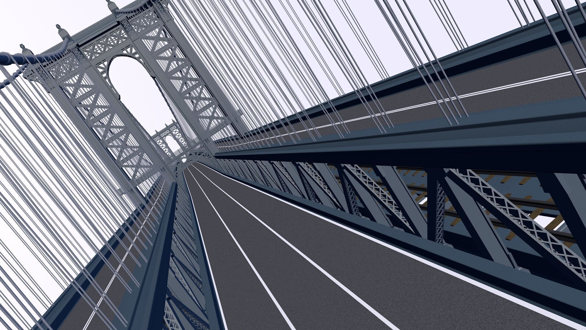 Manhattan Bridge 3D model_5