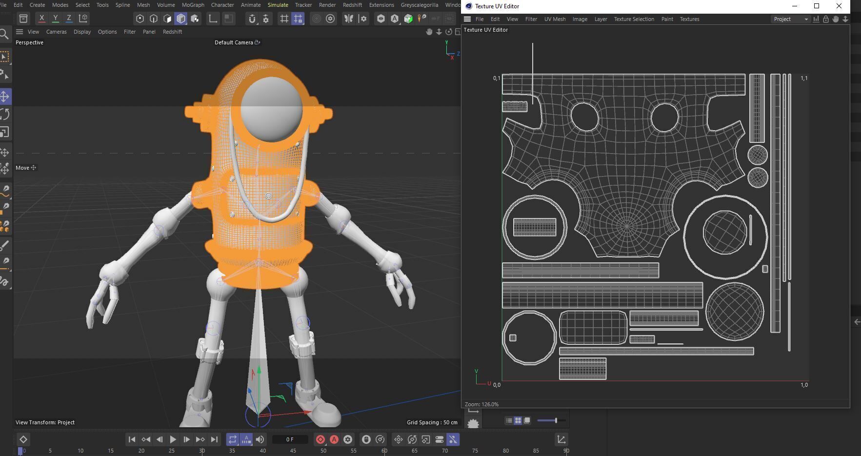 Game Ready Robot Character MINI Rusted BOT Low-poly 3D model_23