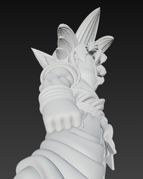 Mini Goku Warrior 3D print model_3