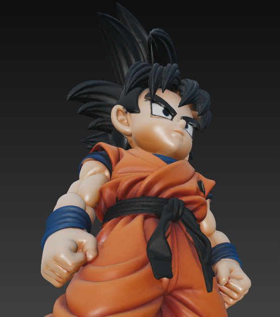 Mini Goku Warrior 3D print model_7