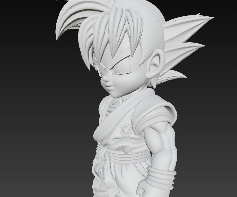 Mini Goku Warrior 3D print model_1