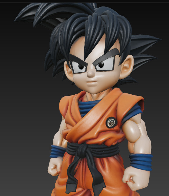 Mini Goku Warrior 3D print model_6