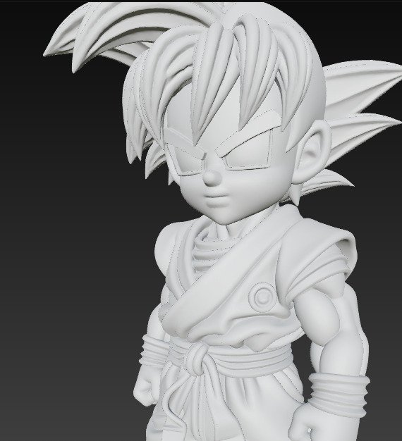 Mini Goku Warrior 3D print model_5