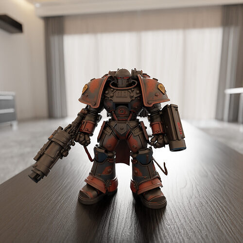 combat armor 3D print model