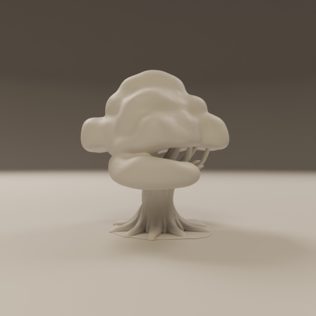 Tree garden 3D print model_2