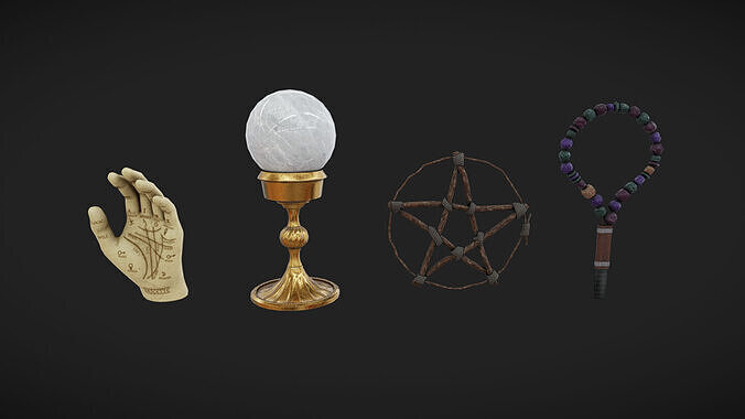 Occult Items 08  Low-poly 3D model