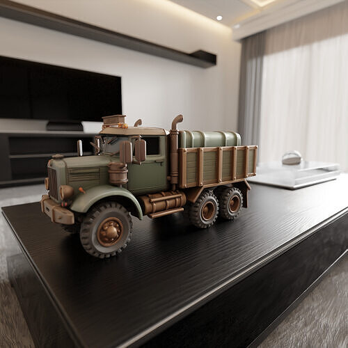 combat truck 3D print model